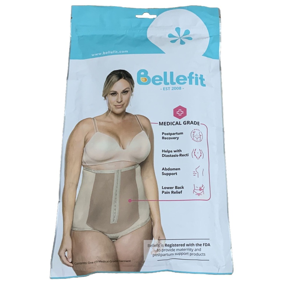 Bellefit Girdle Corset Thong Postpartum Belly Abdominal Wrap Size L